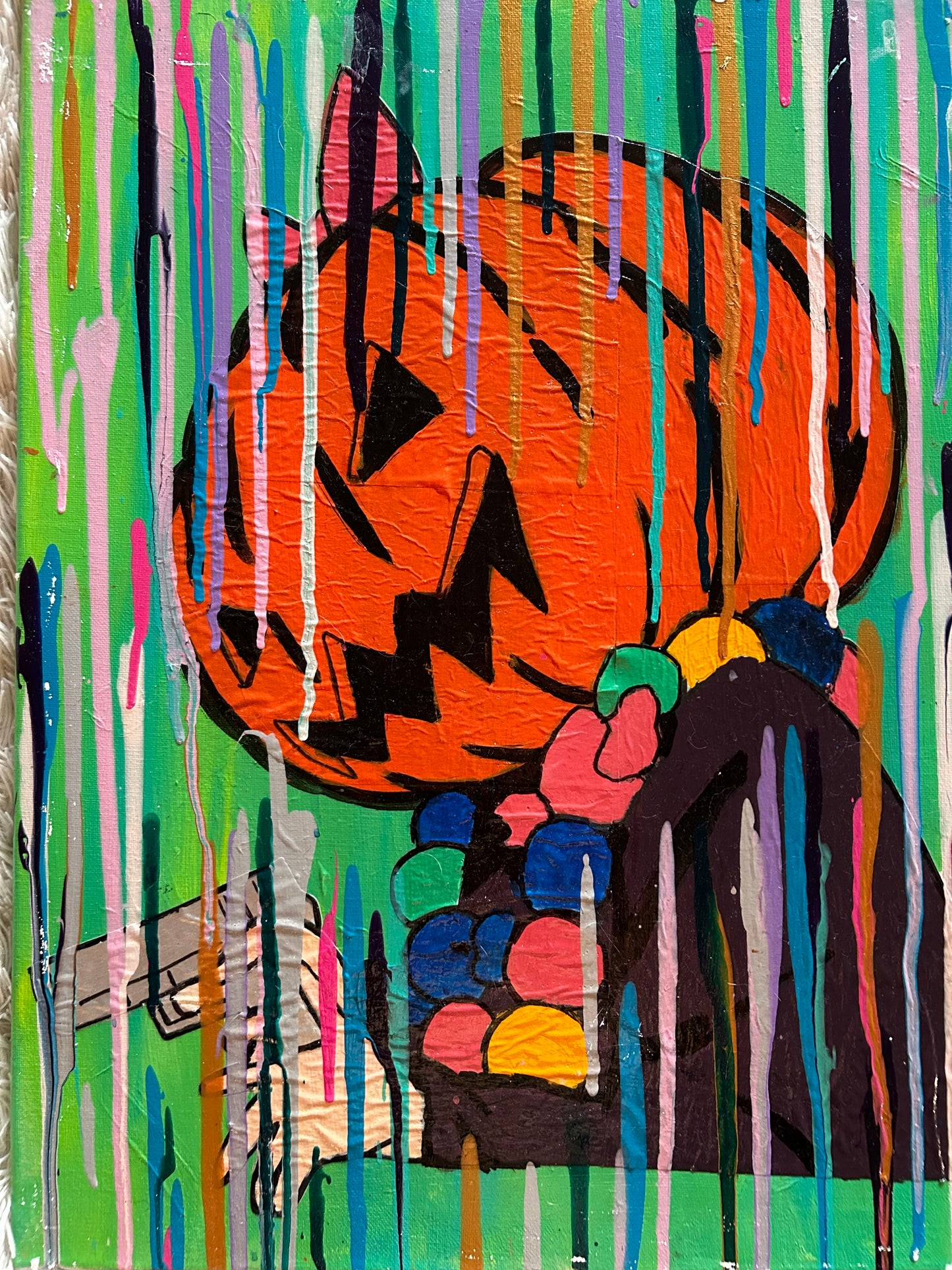 Getting Spooky Drip Painting image 1