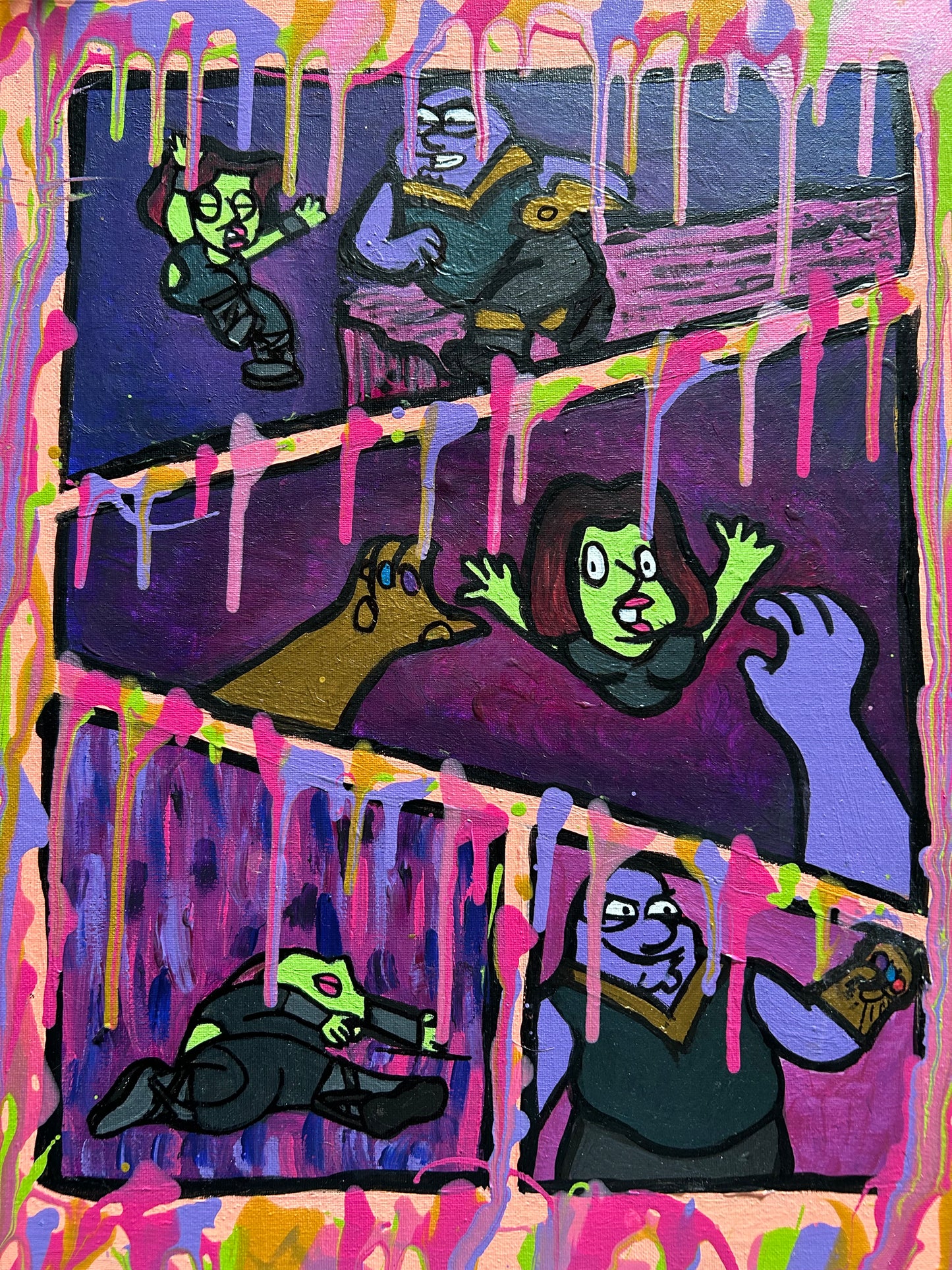 Guardians of Quahog Drip Painting image 1