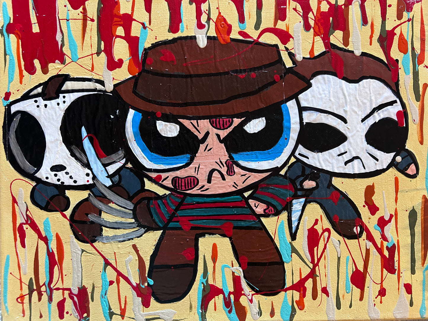Horrorpuff Girls Drip Painting image 1