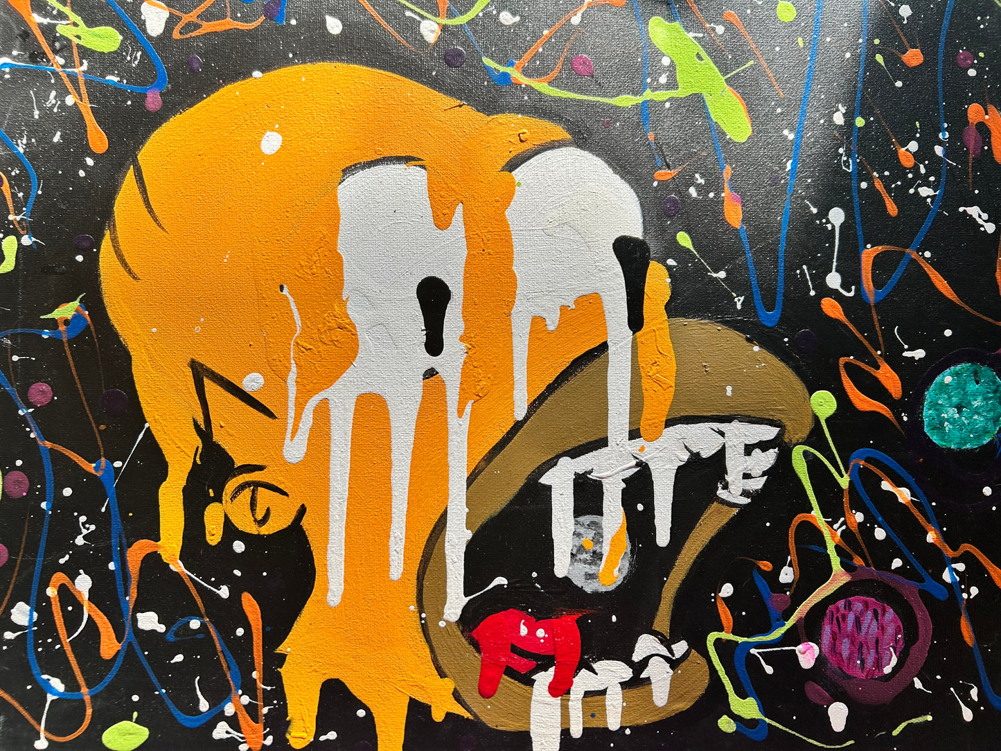 Trippy Homer Drip Painting image 1