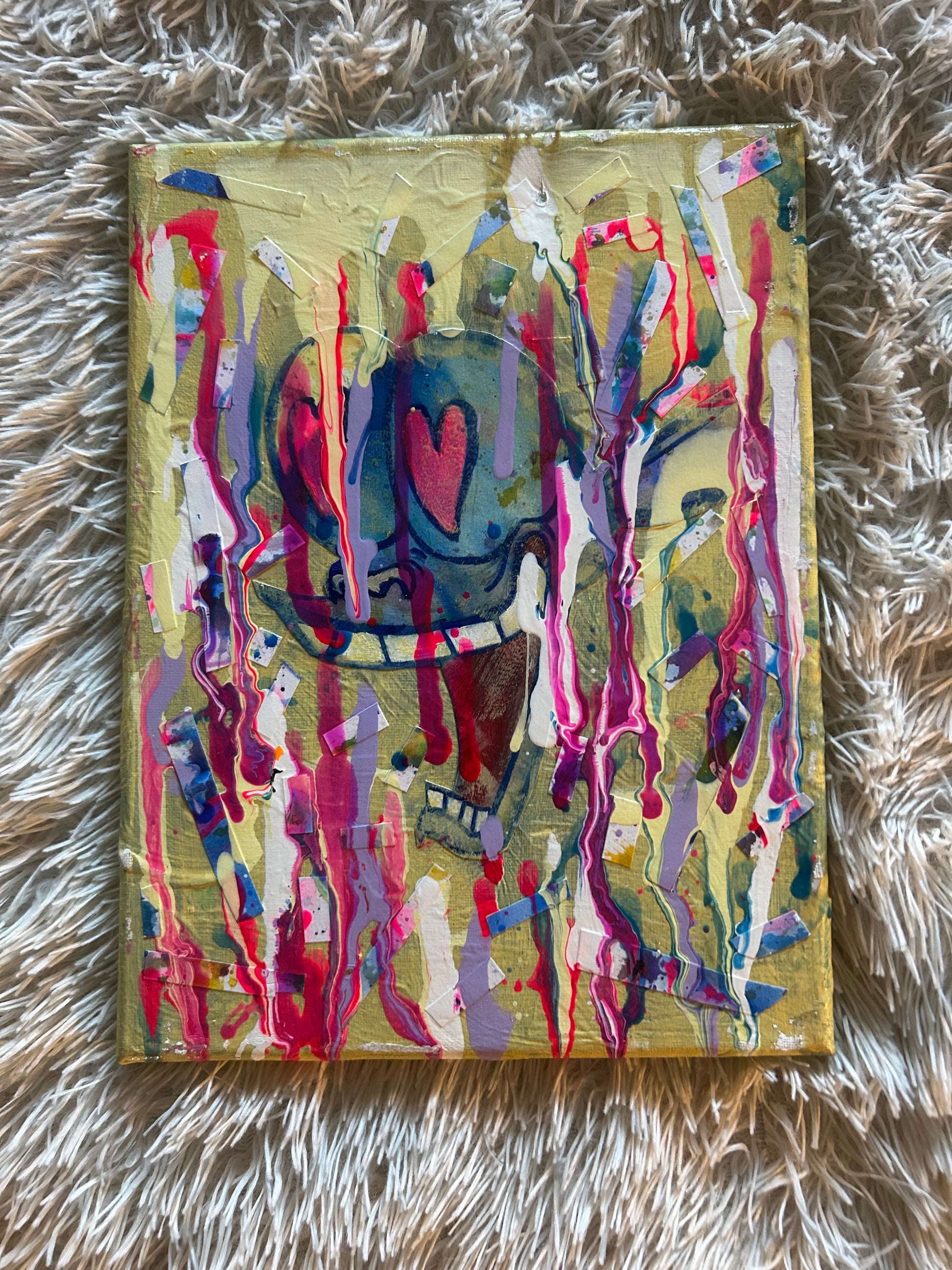 Heart Eyes Drip Painting image 0