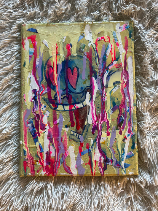 Heart Eyes Drip Painting image 0
