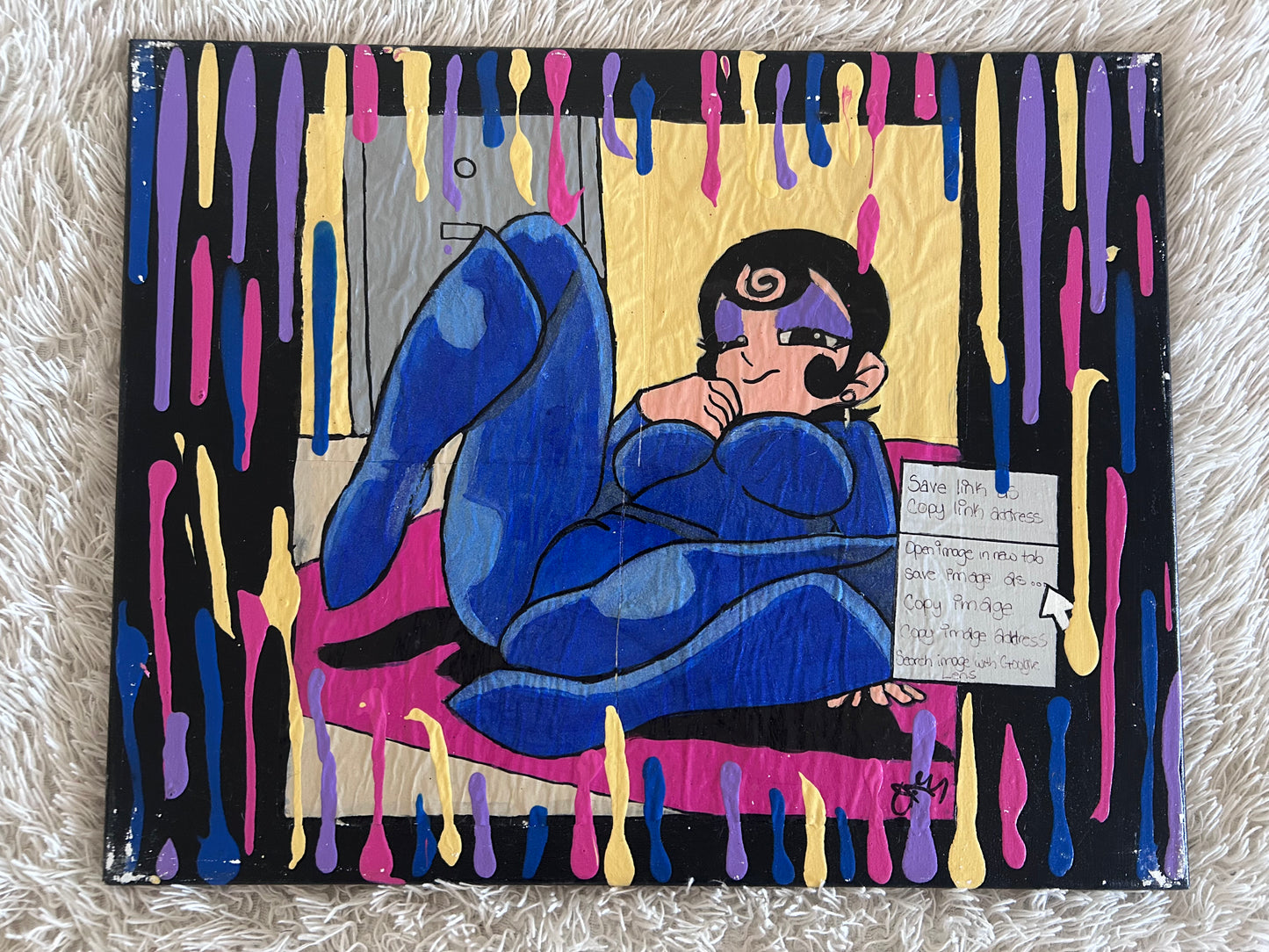 Agent Honeydew Drip Painting