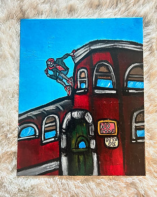 Friendly Spiderman Drip Painting