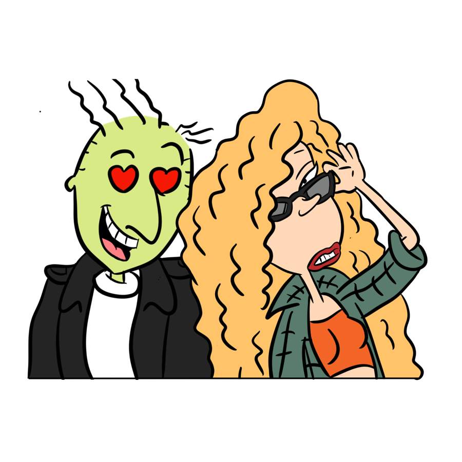 Debbie X Roger Mashup Sticker