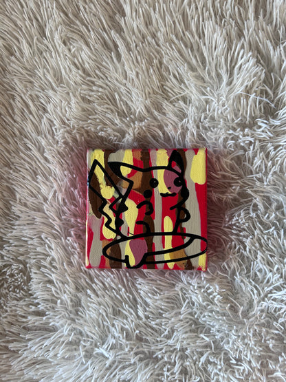 Surfing Pikachu Mini Canvas