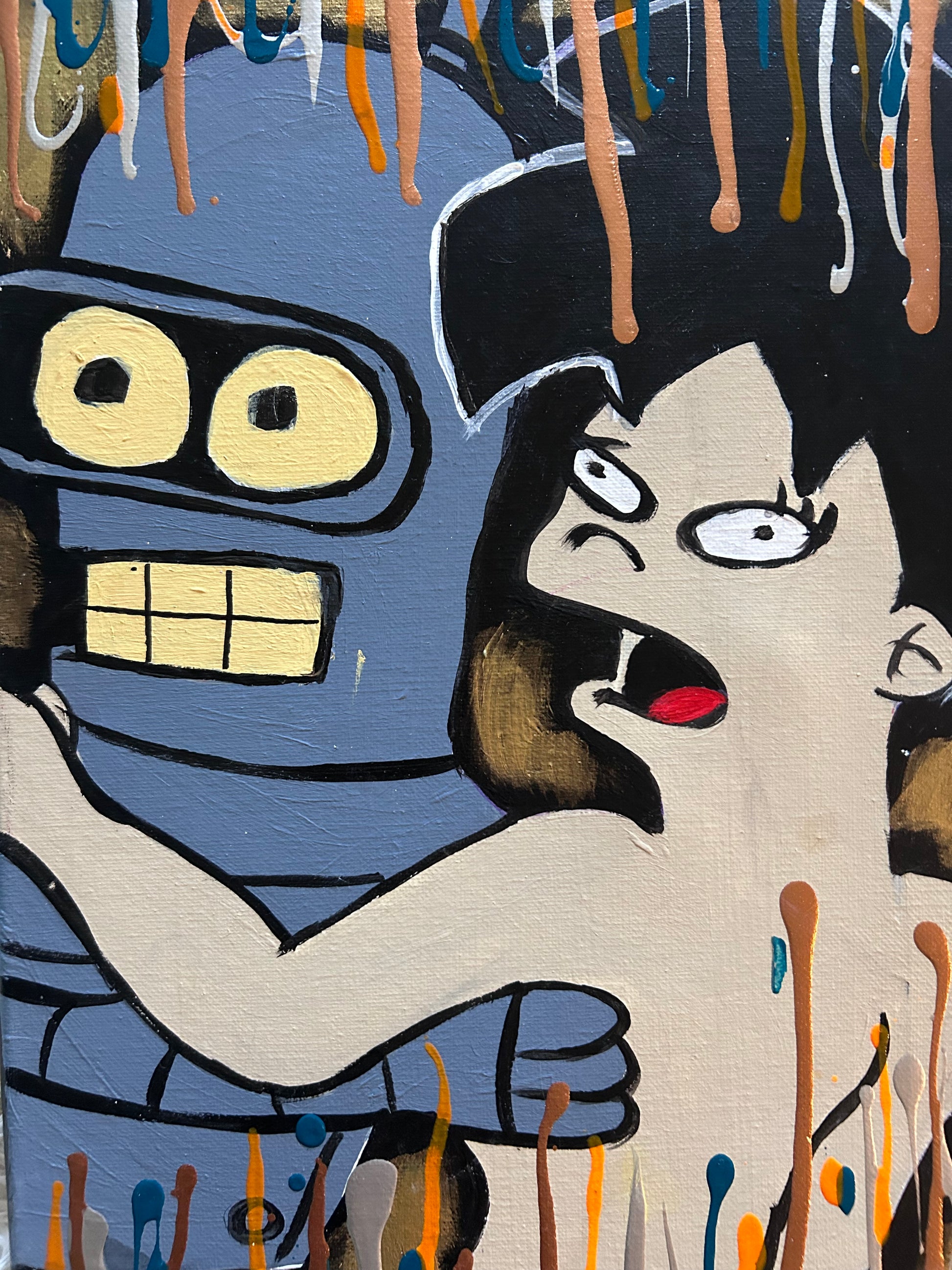 Bender & Amy Drip Painting image 1